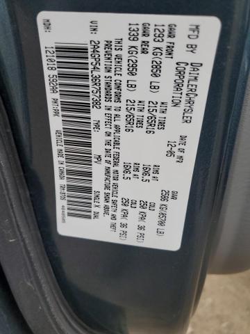 2A4GP54L36R757382 - 2006 CHRYSLER TOWN & COU TOURING ტალღისფერი ფოტო 13