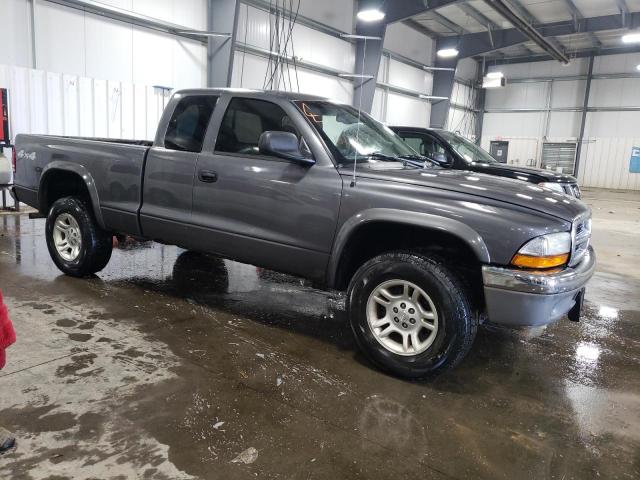 1D7HG42N54S749374 - 2004 DODGE DAKOTA SLT GRAY photo 4