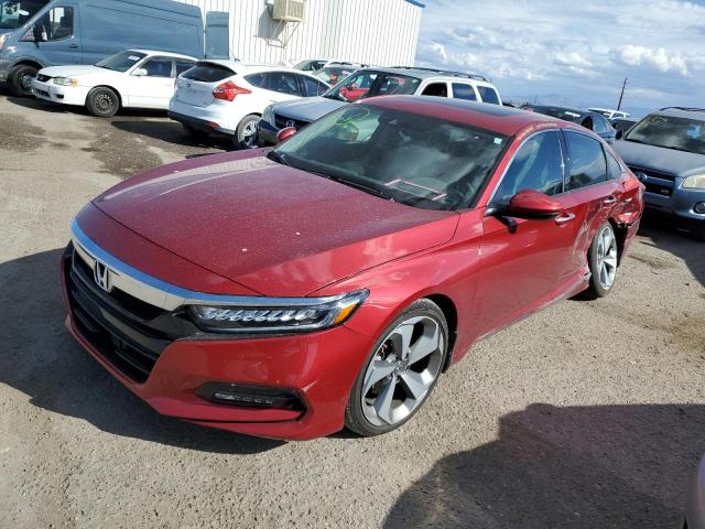 1HGCV2F91KA030896 - 2019 HONDA ACCORD TOURING RED photo 1