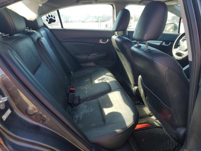 2HGFB2F90DH554874 - 2013 HONDA CIVIC EXL ნაცრისფერი ფოტო 10