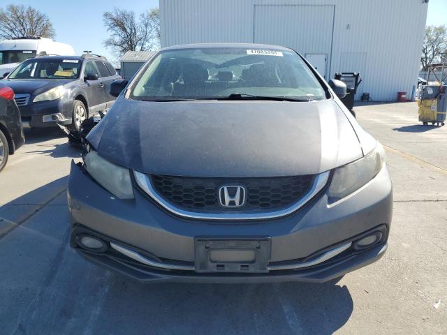 2HGFB2F90DH554874 - 2013 HONDA CIVIC EXL ნაცრისფერი ფოტო 5