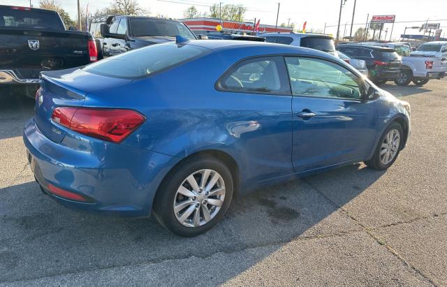 KNAFX6A8XE5242833 - 2014 KIA FORTE EX BLUE photo 4