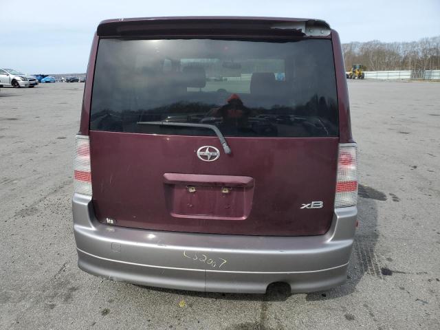 JTLKT334864053230 - 2006 TOYOTA SCION XB BURGUNDY photo 6