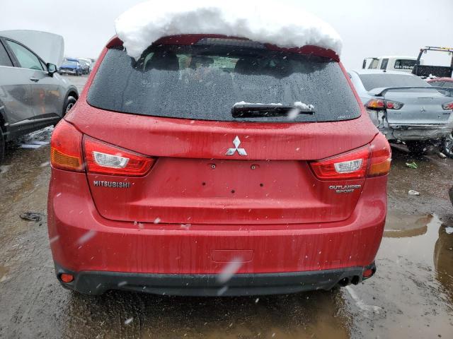 4A4AR3AU8FE046211 - 2015 MITSUBISHI OUTLANDER ES RED photo 6