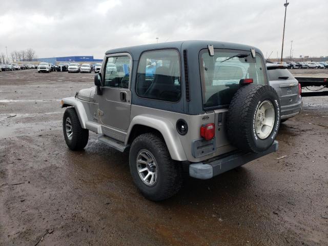 1J4FA49S91P344738 - 2001 JEEP WRANGLER / SPORT GRAY photo 2