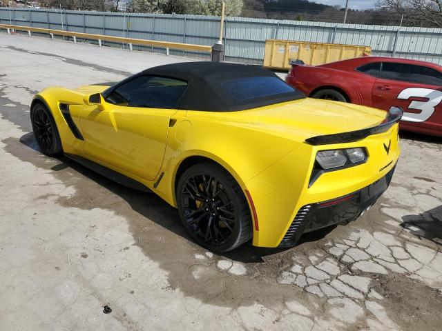 1G1YU3D62H5602199 - 2017 CHEVROLET CORVETTE Z06 3LZ YELLOW photo 2