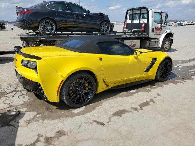 1G1YU3D62H5602199 - 2017 CHEVROLET CORVETTE Z06 3LZ YELLOW photo 3