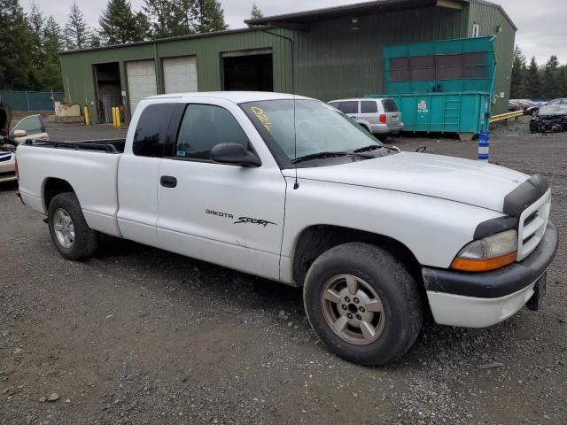 1B7GL22X71S212010 - 2001 DODGE DAKOTA WHITE photo 4