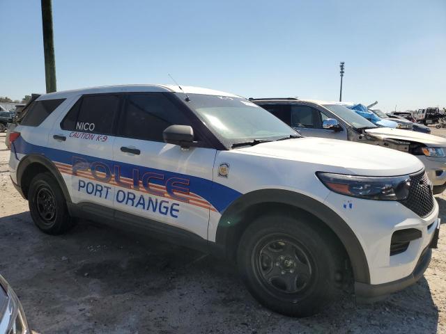 1FM5K8AW2LGC13296 - 2020 FORD EXPLORER POLICE INTERCEPTOR WHITE photo 4