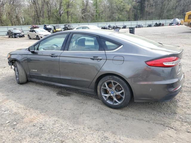 3FA6P0LU5KR121846 - 2019 FORD FUSION SE GRAY photo 2