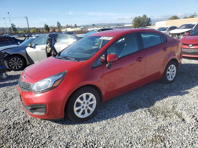 KNADM4A36E6386365 - 2014 KIA RIO LX RED photo 1