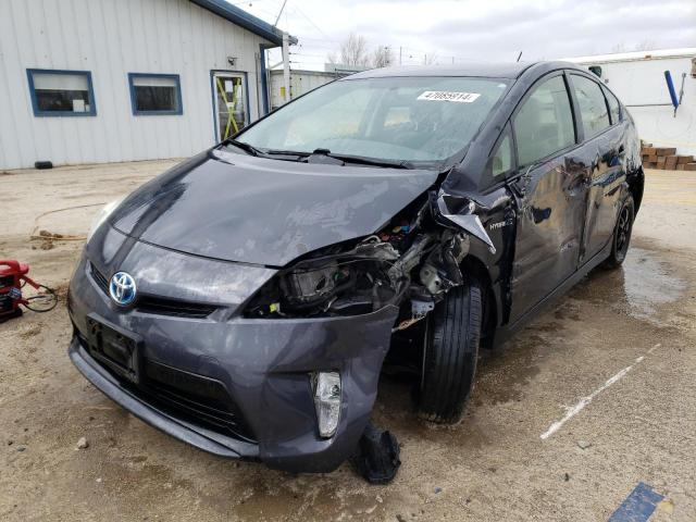 JTDKN3DU0C5473462 - 2012 TOYOTA PRIUS GRAY photo 1