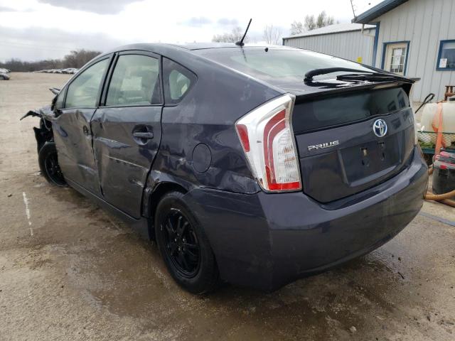 JTDKN3DU0C5473462 - 2012 TOYOTA PRIUS GRAY photo 2