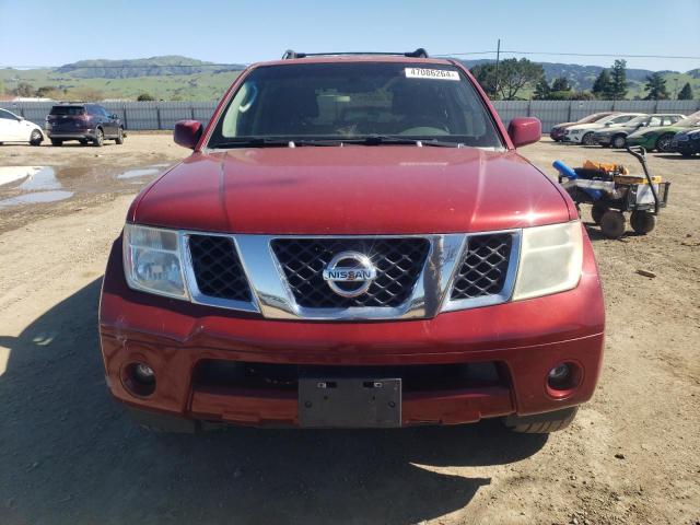 5N1AR18W05C765932 - 2005 NISSAN PATHFINDER LE წითელი ფოტო 5