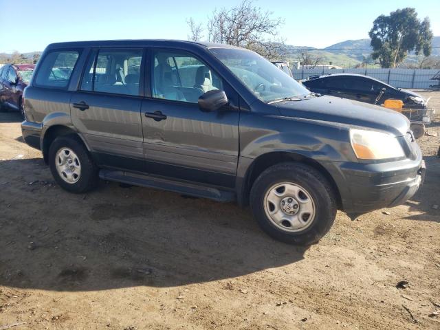 2HKYF18113H558726 - 2003 HONDA PILOT LX GRAY photo 4