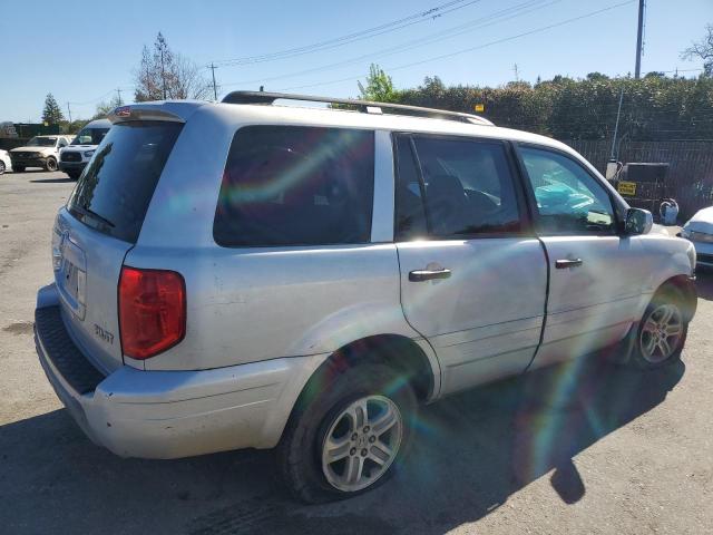 2HKYF18534H504378 - 2004 HONDA PILOT EXL SILVER photo 3