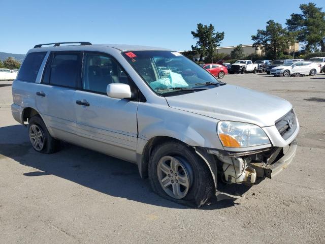 2HKYF18534H504378 - 2004 HONDA PILOT EXL SILVER photo 4