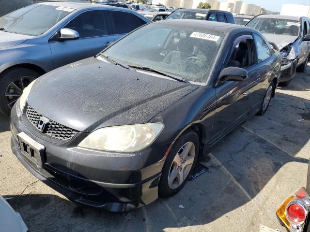 1HGEM22084L043378 - 2004 HONDA CIVIC EX BLACK photo 1