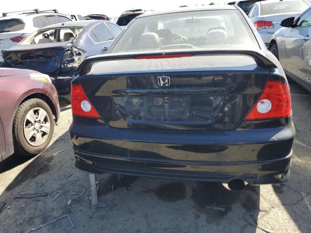 1HGEM22084L043378 - 2004 HONDA CIVIC EX BLACK photo 6