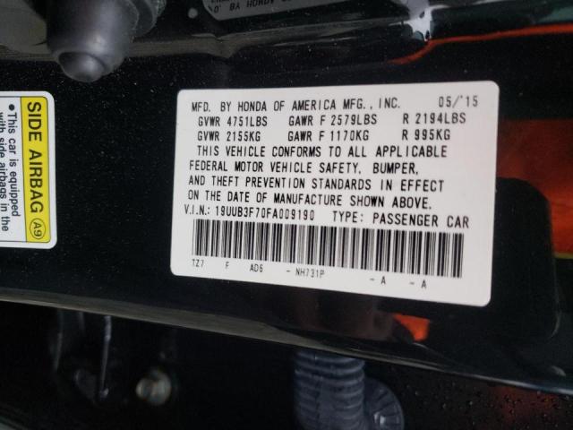 19UUB3F70FA009190 - 2015 ACURA TLX ADVANCE 黑色 照片 12