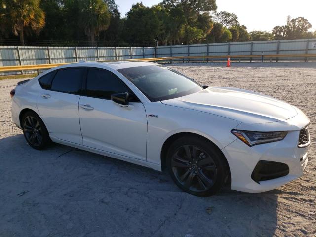 19UUB5F54MA017039 - 2021 ACURA TLX TECH A WHITE photo 4