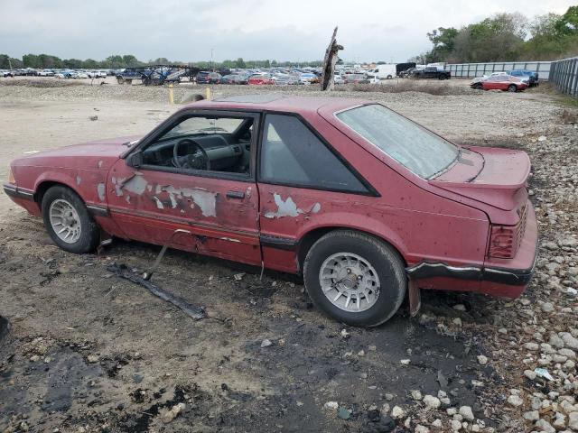 1FABP41AXHF146343 - 1987 FORD MUSTANG LX RED photo 2