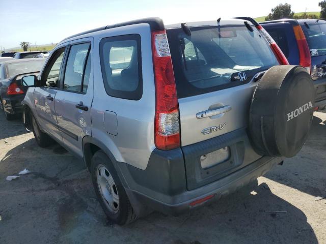 JHLRD68555C002947 - 2005 HONDA CR-V LX SILVER photo 2