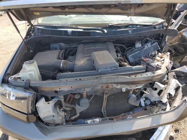 5TFUY5F12BX184567 - 2011 TOYOTA TUNDRA DOUBLE CAB SR5 GRAY photo 11