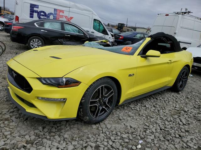 1FATP8FF3M5106685 - 2021 FORD MUSTANG GT YELLOW photo 1