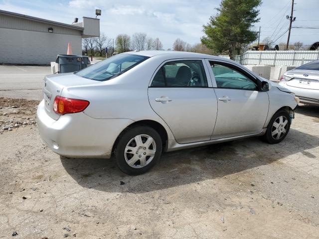 1NXBU4EE4AZ167153 - 2010 TOYOTA COROLLA BASE SILVER photo 3