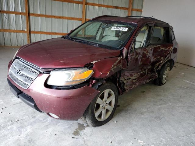 5NMSH13E37H029923 - 2007 HYUNDAI SANTA FE SE MAROON photo 1