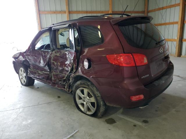 5NMSH13E37H029923 - 2007 HYUNDAI SANTA FE SE MAROON photo 2