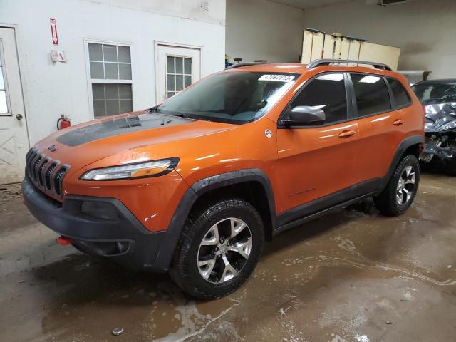 1C4PJMBS7EW236134 - 2014 JEEP CHEROKEE TRAILHAWK ORANGE photo 1