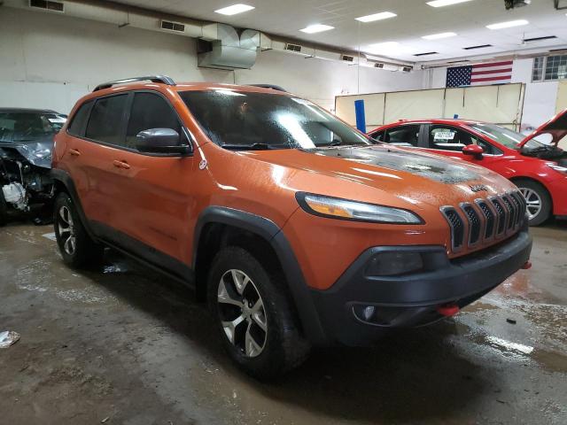 1C4PJMBS7EW236134 - 2014 JEEP CHEROKEE TRAILHAWK ORANGE photo 4