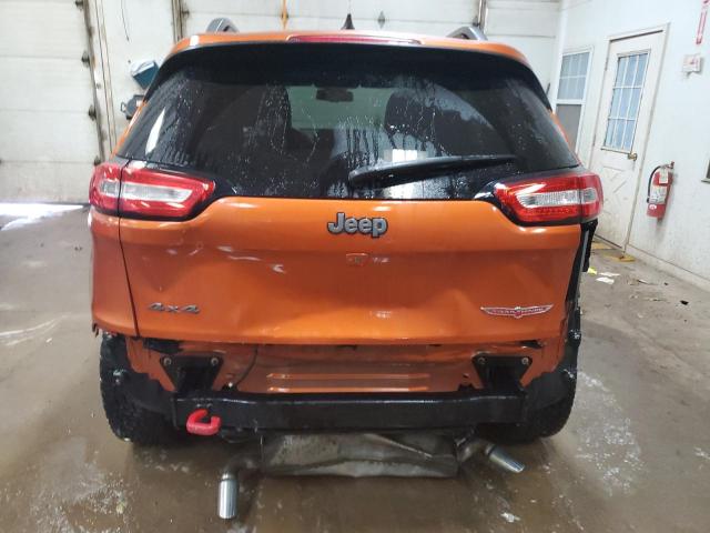 1C4PJMBS7EW236134 - 2014 JEEP CHEROKEE TRAILHAWK ORANGE photo 6