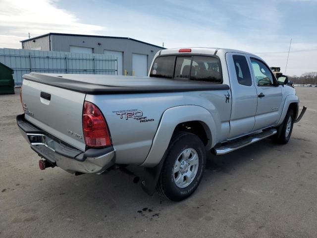 5TEUU42N75Z110217 - 2005 TOYOTA TACOMA ACCESS CAB SILVER photo 3