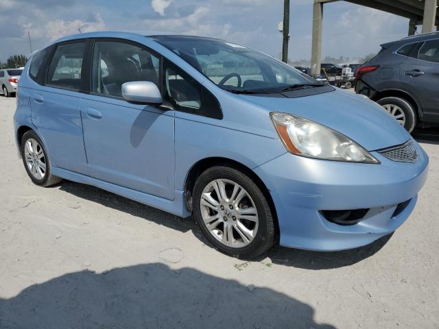 JHMGE88409S034249 - 2009 HONDA FIT SPORT BLUE photo 4