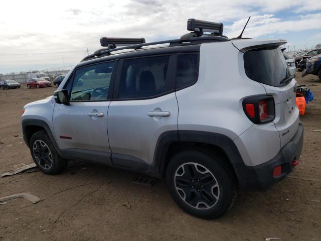 ZACCJBCB6HPF93825 - 2017 JEEP RENEGADE TRAILHAWK SILVER photo 2