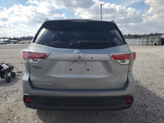 5TDJKRFH4FS184512 - 2015 TOYOTA HIGHLANDER XLE 银色 照片 6