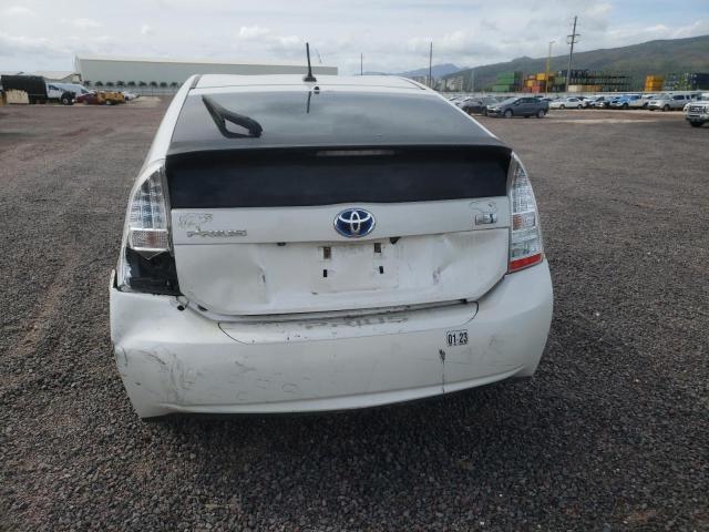 JTDKN3DU9A5107089 - 2010 TOYOTA PRIUS WHITE photo 6