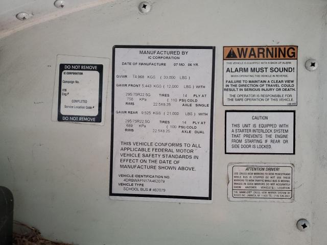 4DRBWAFN17A462079 - 2007 IC CORPORATION 3000 ყვითელი ფოტო 10