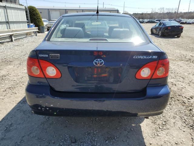 2T1BR32EX6C607580 - 2006 TOYOTA COROLLA CE BLUE photo 6