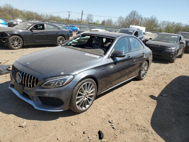 55SWF6EB1GU115061 - 2016 MERCEDES-BENZ C 450 4MATIC AMG GRAY photo 1