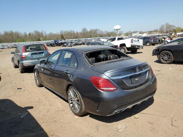 55SWF6EB1GU115061 - 2016 MERCEDES-BENZ C 450 4MATIC AMG GRAY photo 2