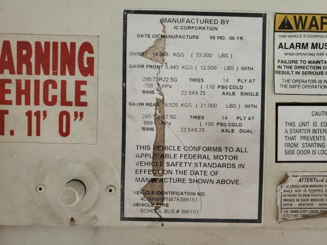 4DRBWAFN87A386151 - 2007 IC CORPORATION 3000 黄色 照片 10