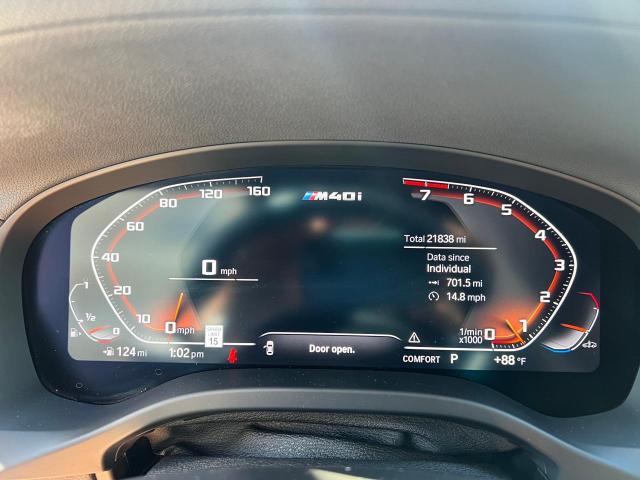 5UXTY9C00M9G99039 - 2021 BMW X3 XDRIVEM40I BLUE photo 8