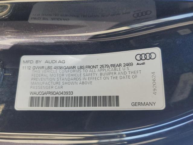 WAUCGAFR9DA043933 - 2013 AUDI S5 PREMIUM PLUS 石墨色 照片 12