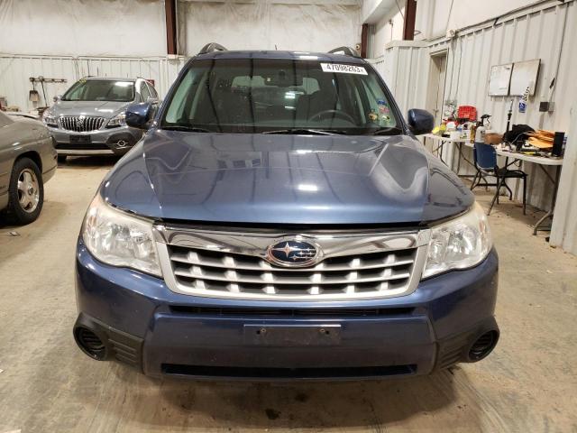 JF2SHBDC2BH742326 - 2011 SUBARU FORESTER 2.5X PREMIUM BLUE photo 5