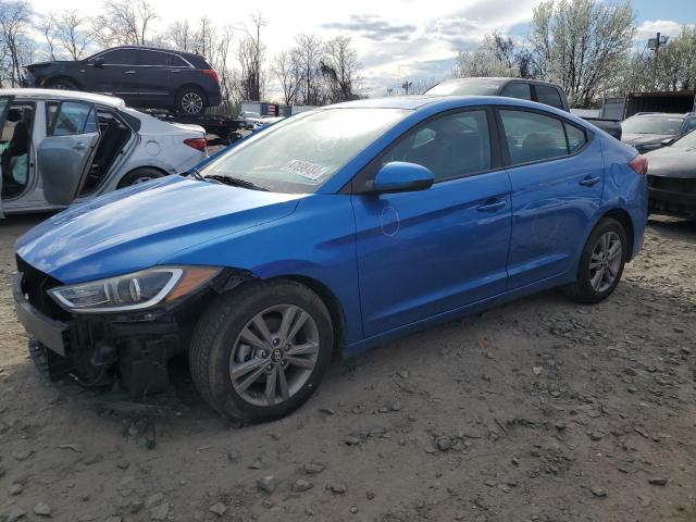 KMHD84LF3JU473026 - 2018 HYUNDAI ELANTRA SEL BLUE photo 1