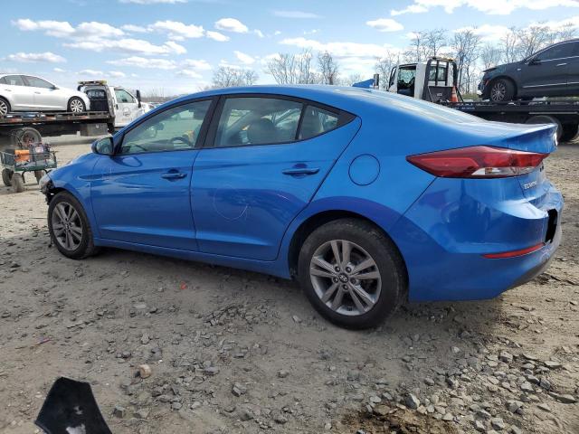 KMHD84LF3JU473026 - 2018 HYUNDAI ELANTRA SEL BLUE photo 2